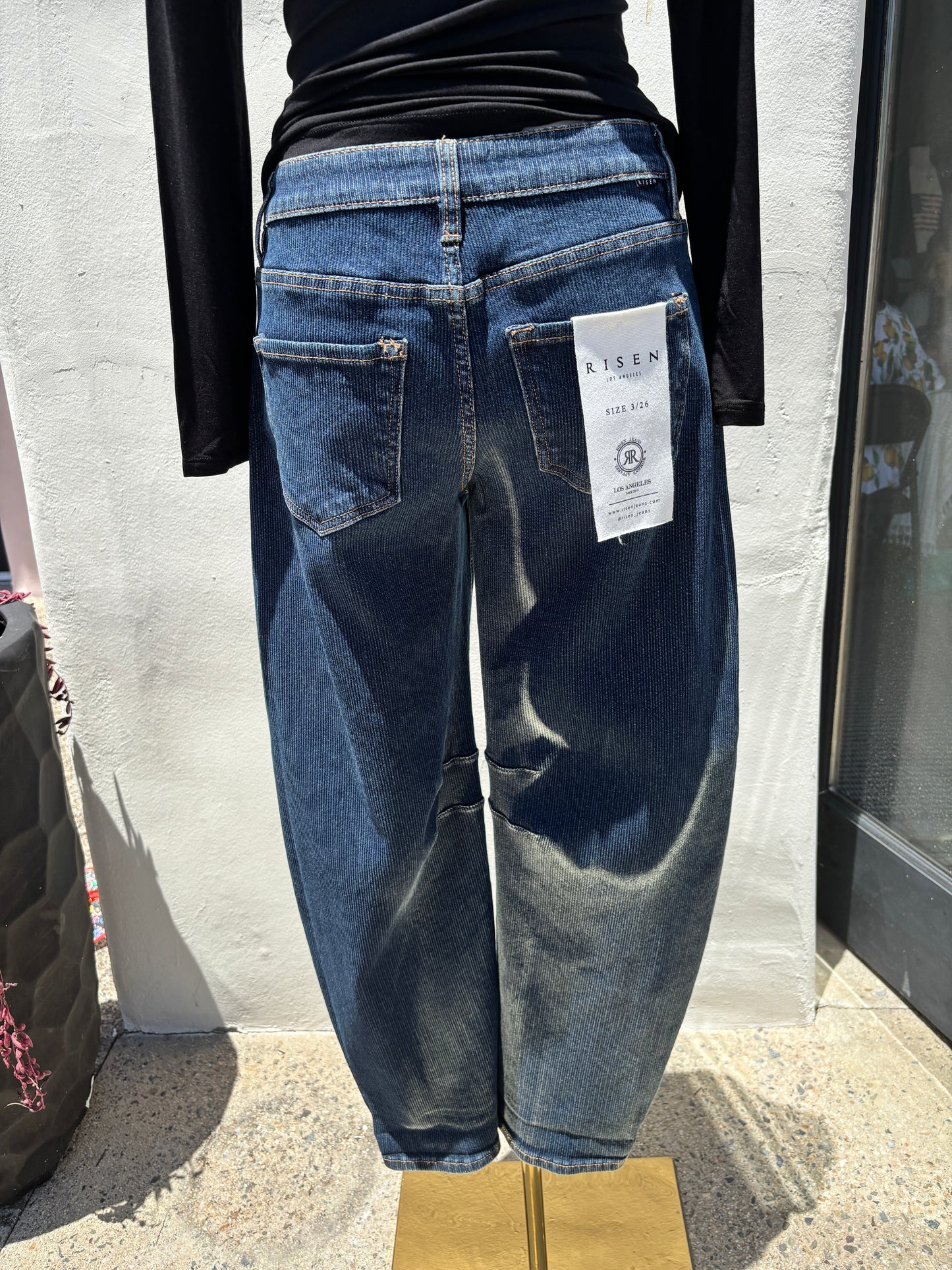 Slouchy Crop Barrel Jeans