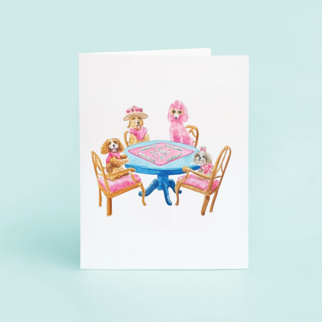 Dogs Mahjong Notecards