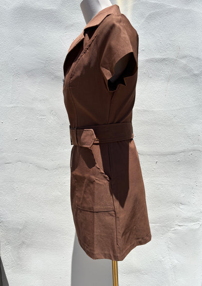 Belted Western Mini Dress