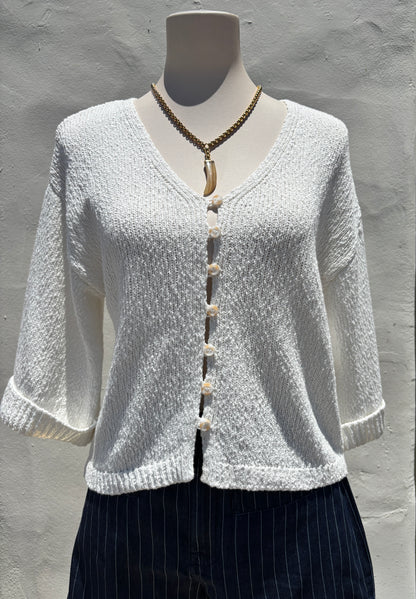Button Front Sweater-sanc
