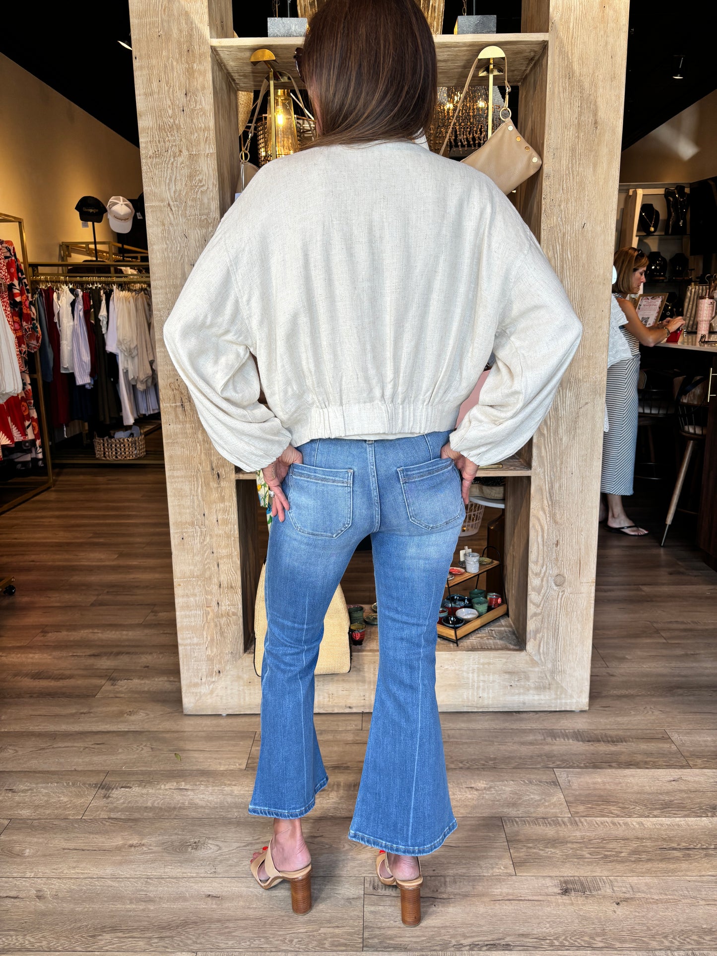 Midrise Crop Flare Jean
