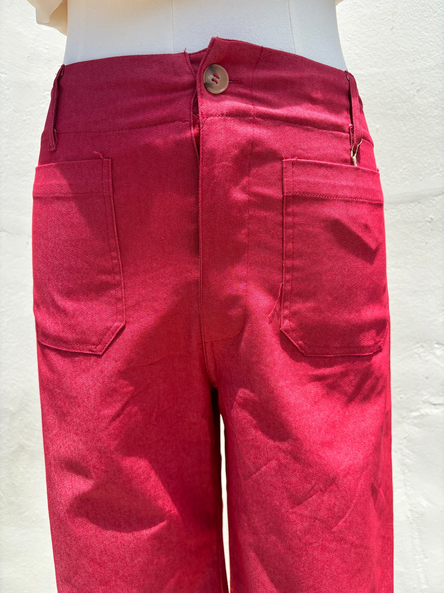Ankle Crop Raspberry Pant-Gi