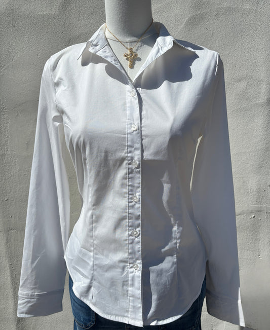 White L/S Button up Shirt-LP