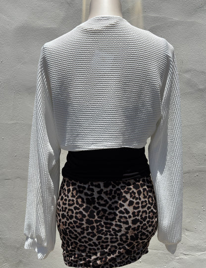 Bolero White Jacket-Mrose