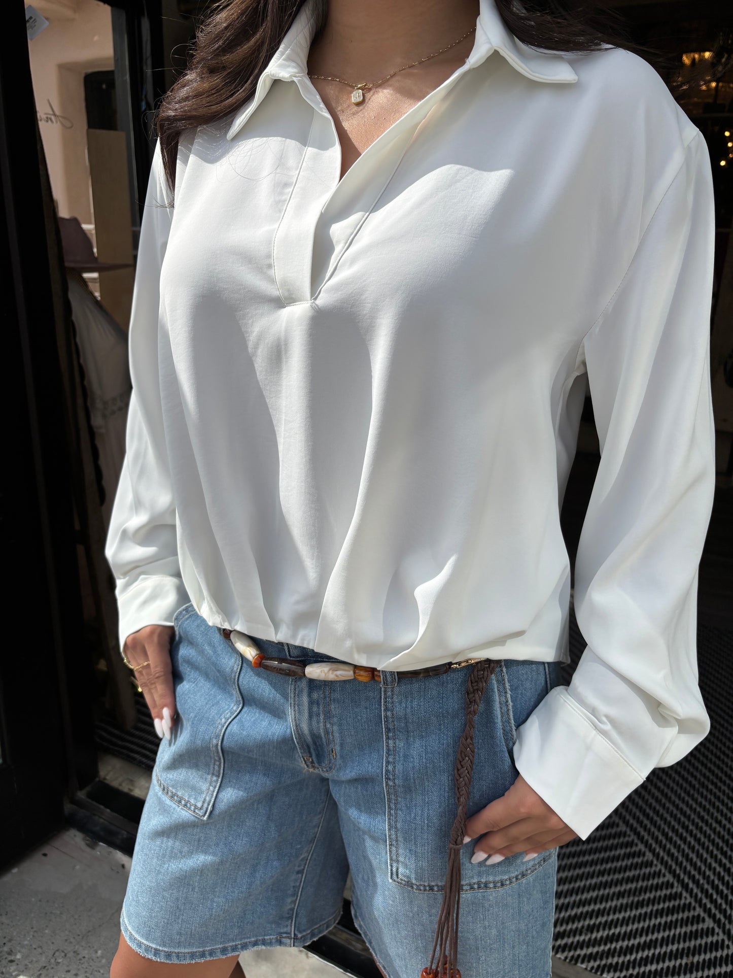 Soft Tuck Blouse-LT