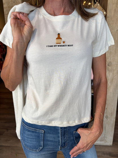 Whisky Embroidery Tee
