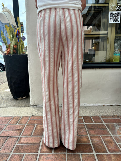 Strip Pant w/Drawstring-Poem