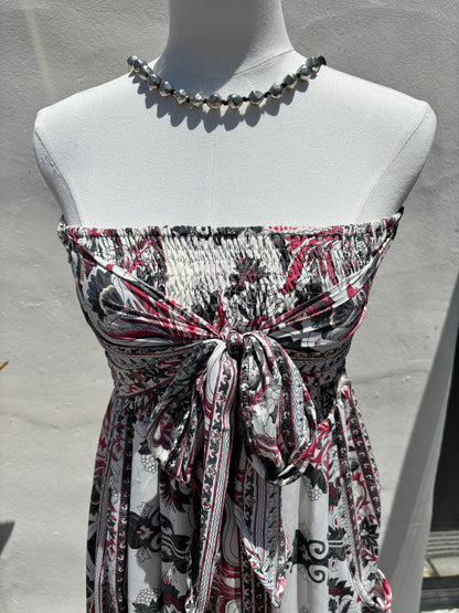 Multi print Long Dress-Kar