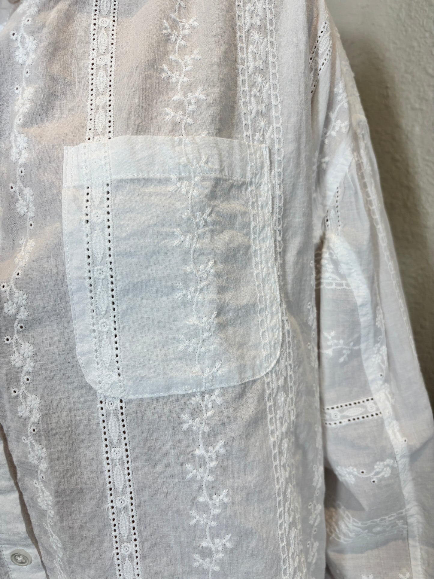 Eyelet Oversized Shirt