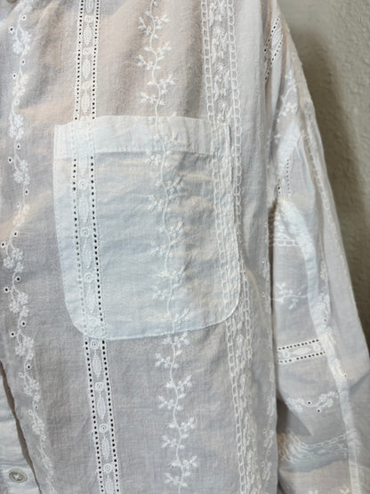 Eyelet Oversized Shirt