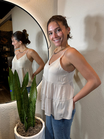 V-Neck Tiered Cami