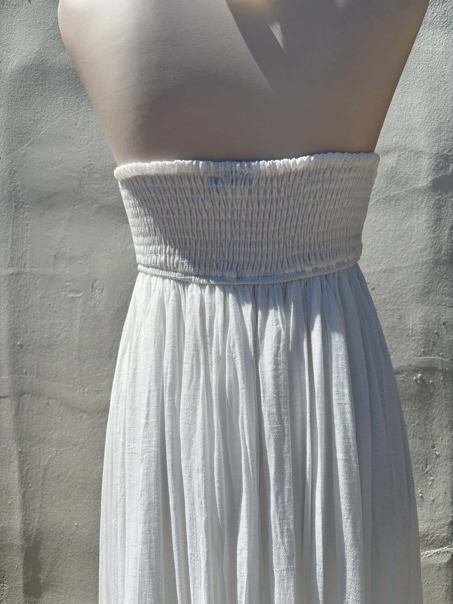 White Flowey Maxi Dress
