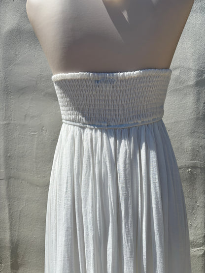 White Flowey Maxi Dress