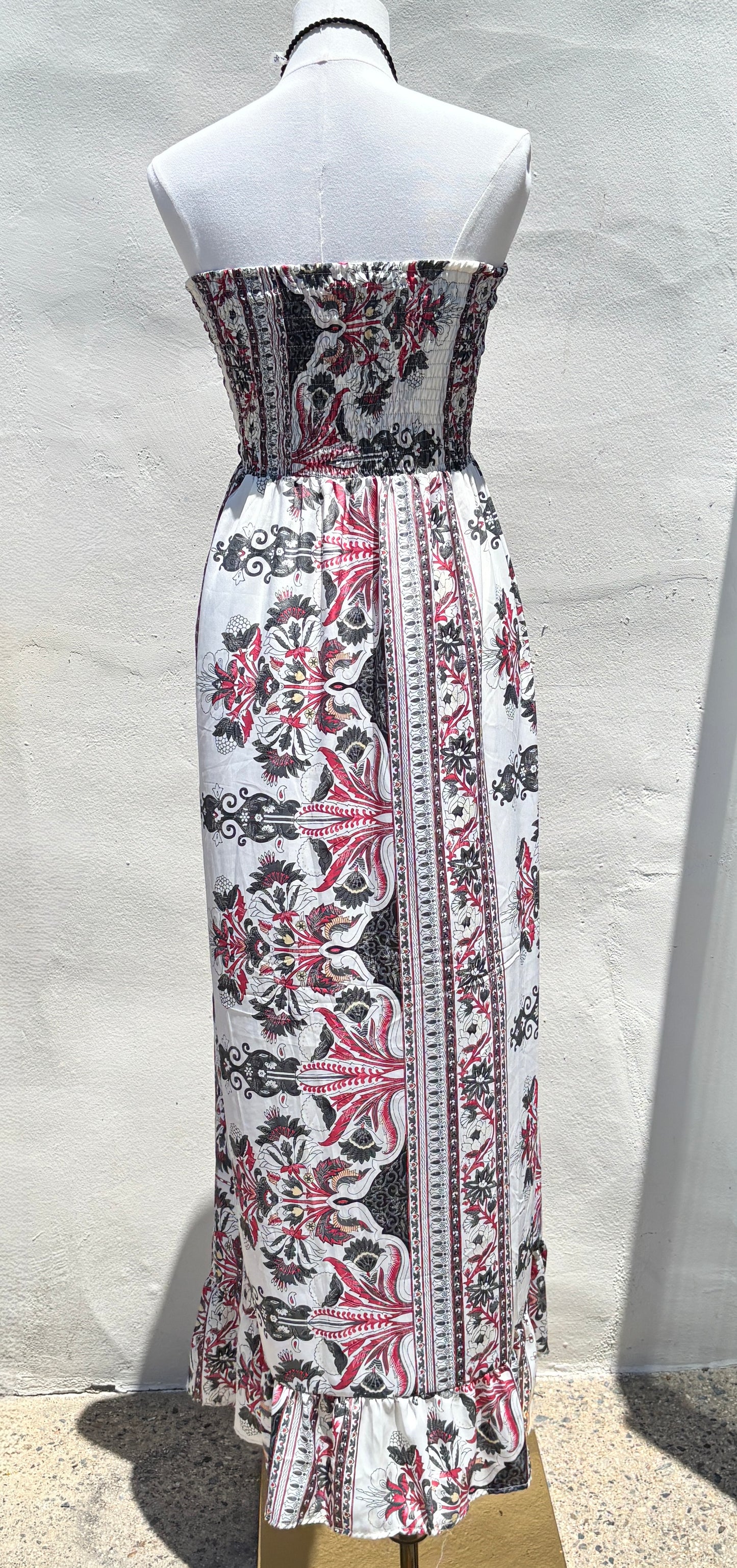 Multi print Long Dress-Kar