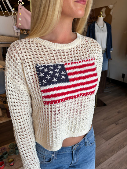American Flag Sweater-Dream