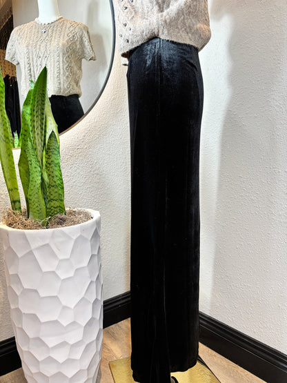 Velvet Slim Fit Maxi Skirt