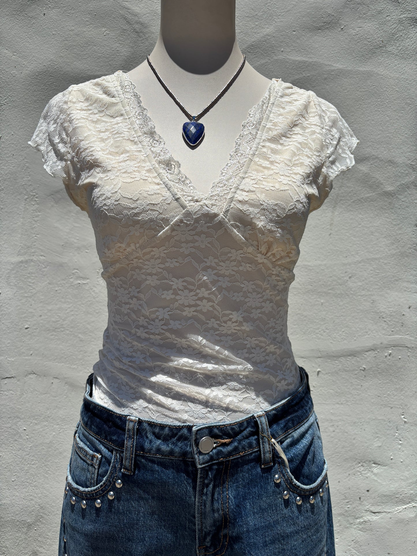 Ivory Lace Bodysuit-Mrose