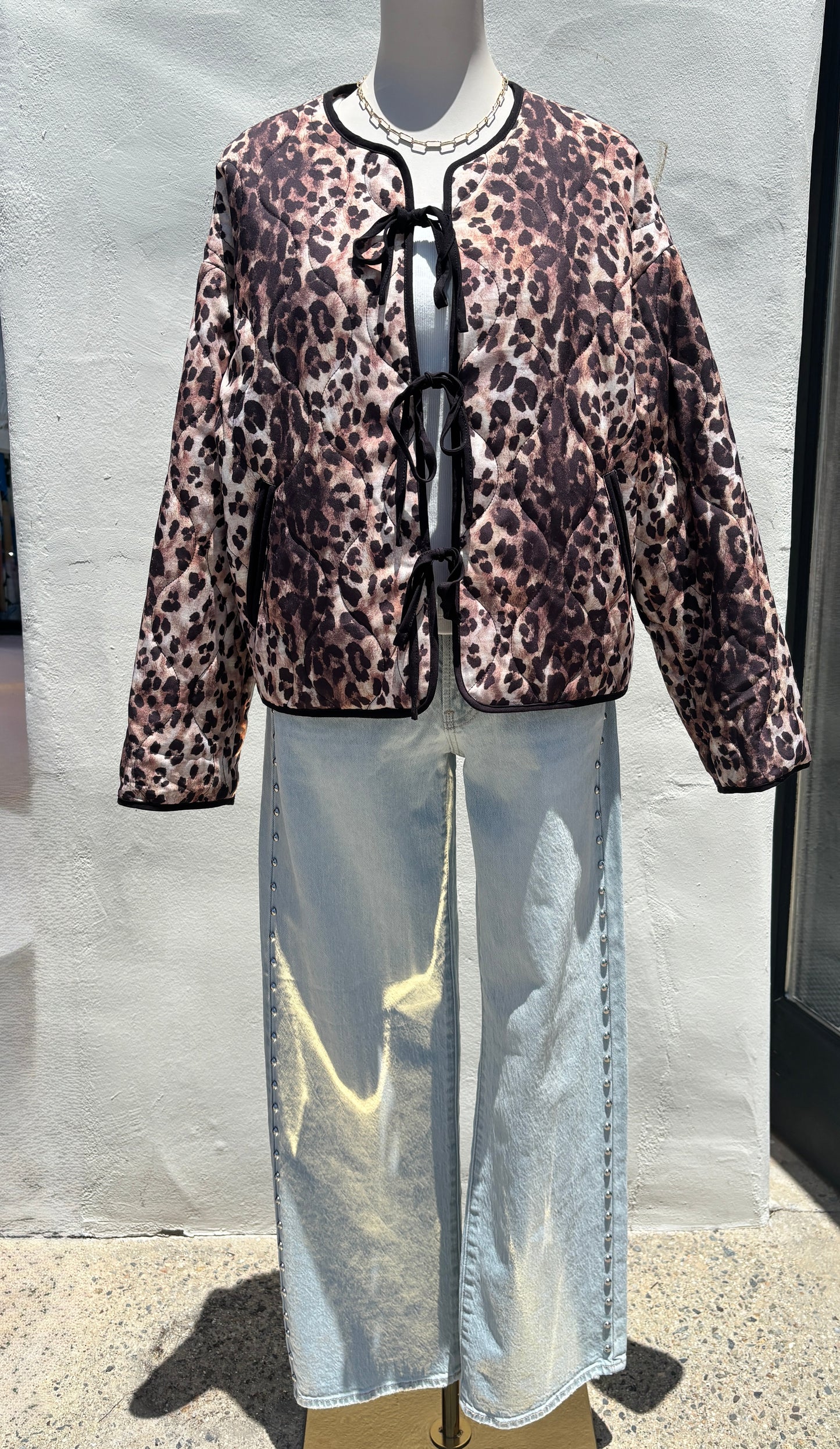 Leopard Padded Jacket