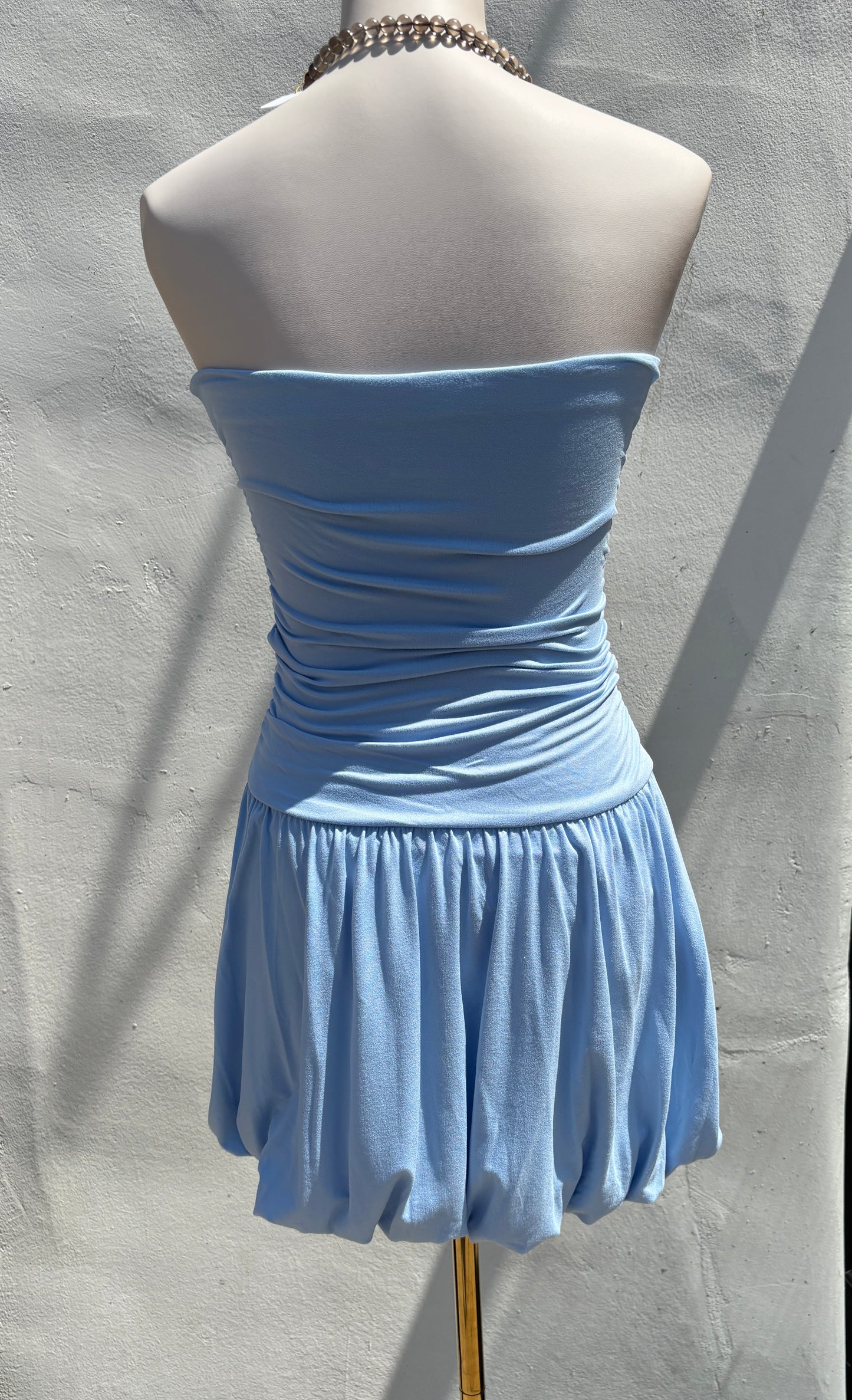Ballon Tube Mini Dress-Hrt
