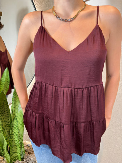 V-Neck Tiered Cami