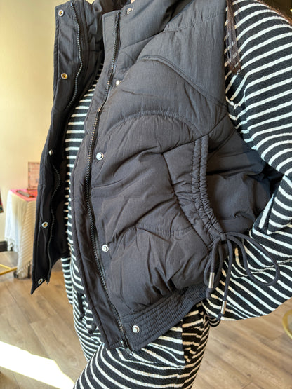 Puff Vest With drawstrings