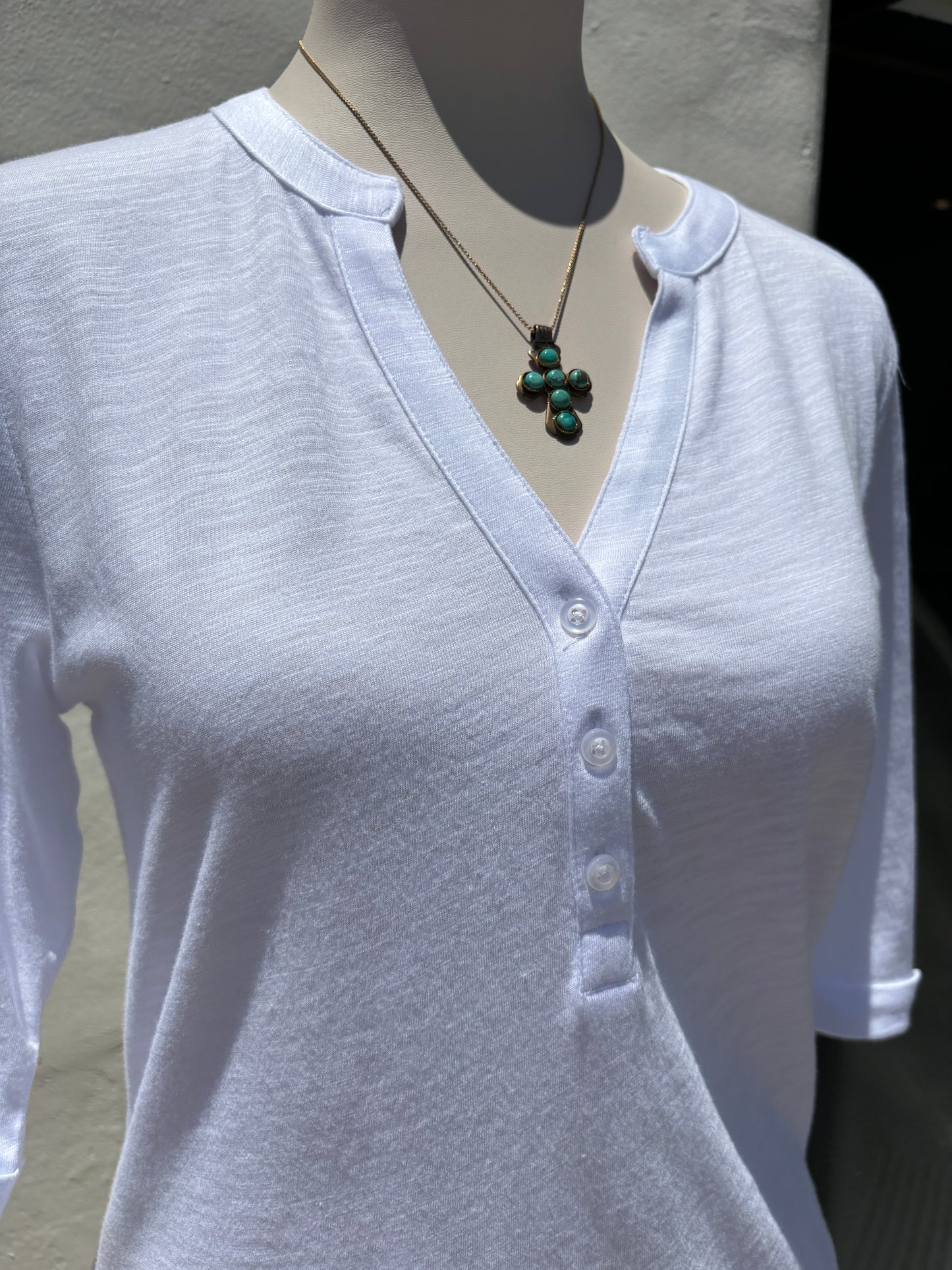 Rolled Sleeve White Tee