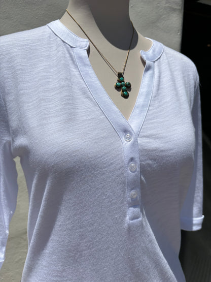 Rolled Sleeve White Tee
