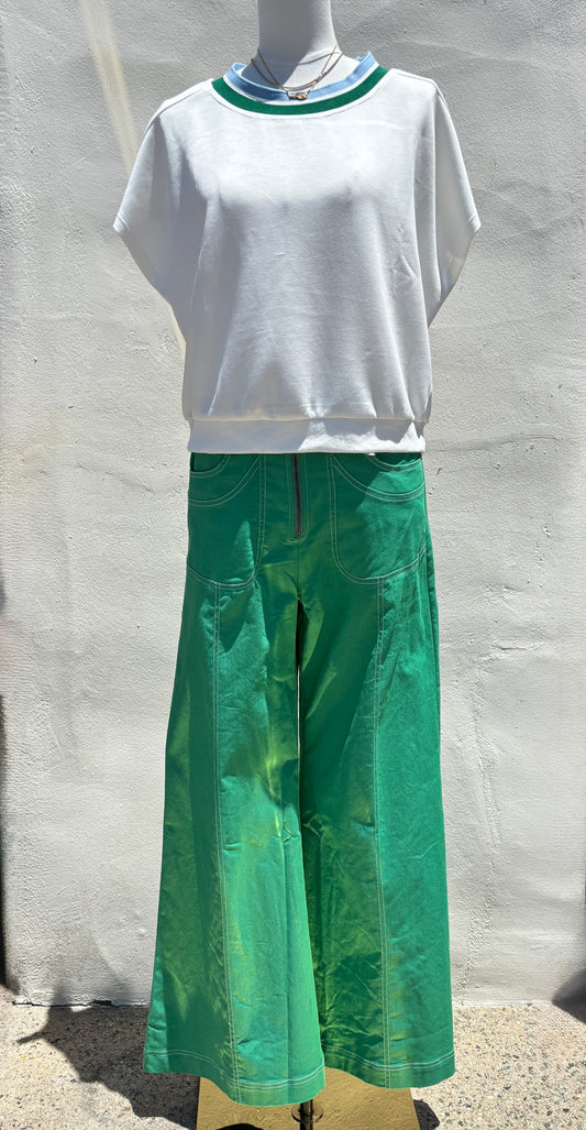 White S/Sleeve Sweatshirt-Gi