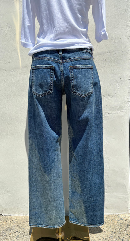Low Rise Studded Baggy Jean