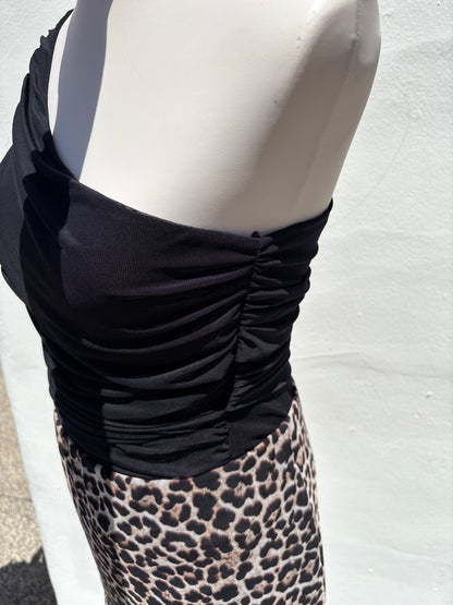 Off shoulder Black Bodysuit-ml