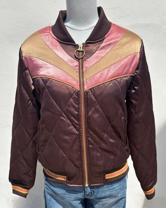Brown Sugar Rising Bomber Jacket