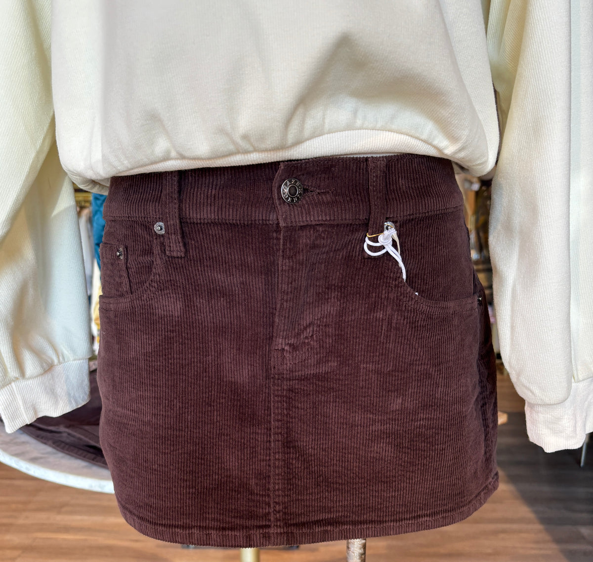 Fever Chocolate Micro Mini Skirt