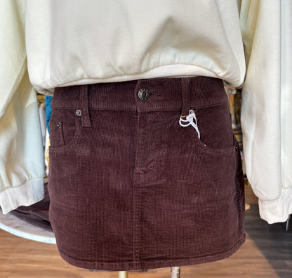 Fever Chocolate Micro Mini Skirt