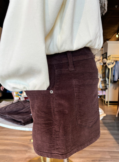 Fever Chocolate Micro Mini Skirt