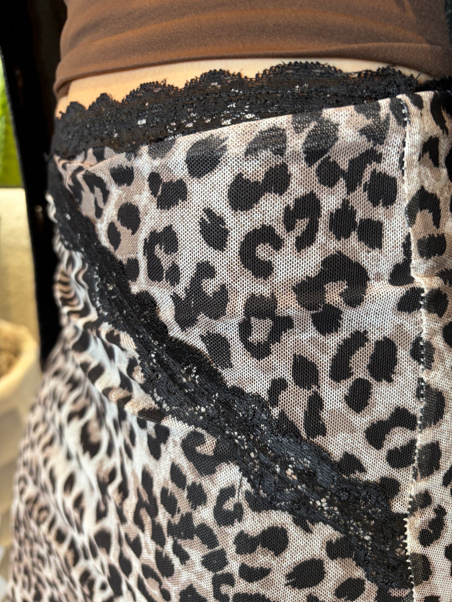 Cheetah Print Long Skirt