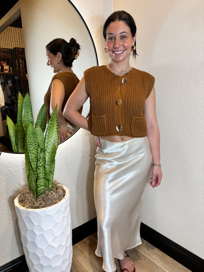 Crochet Chunky Knit Vest