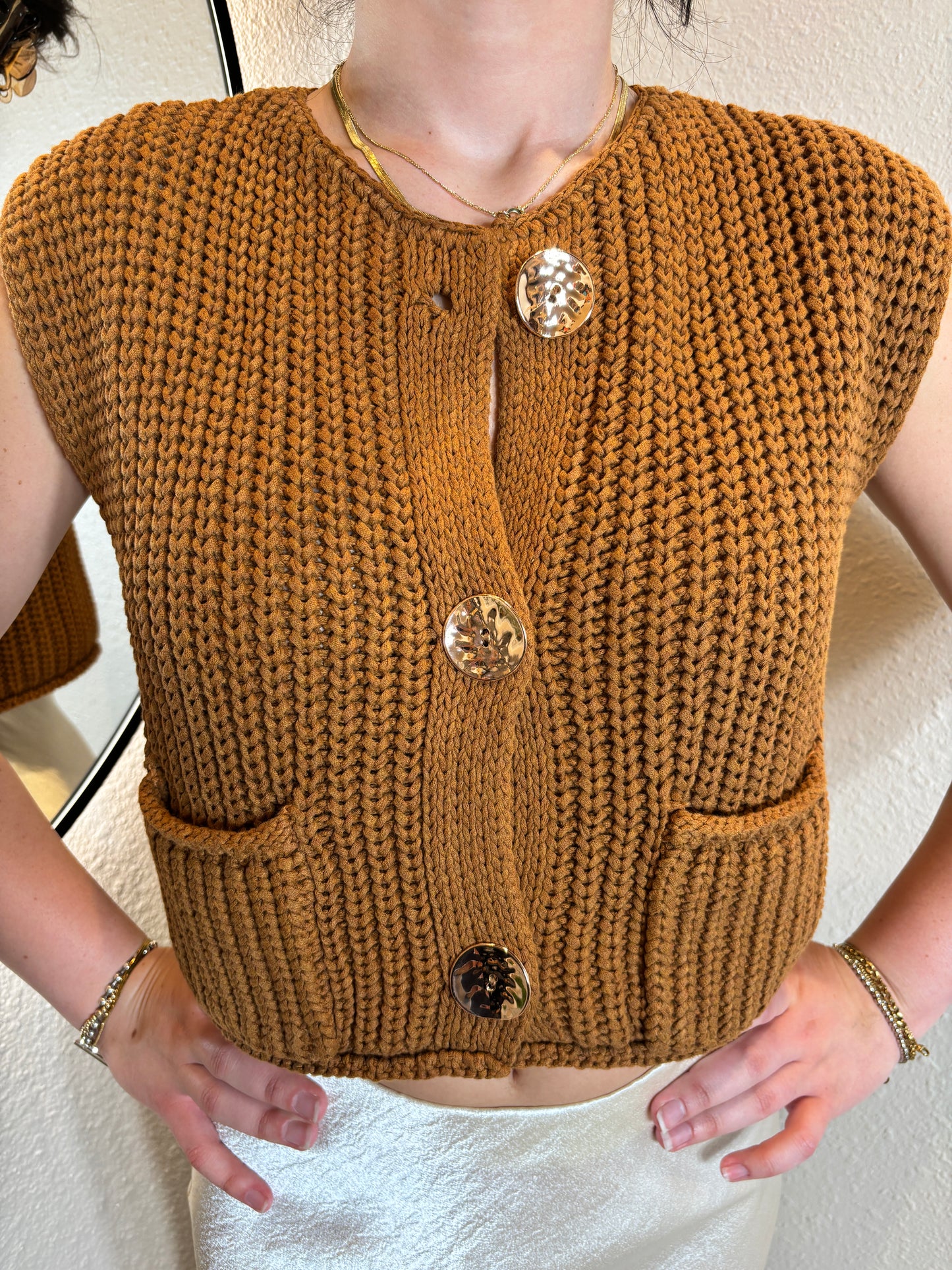 Crochet Chunky Knit Vest