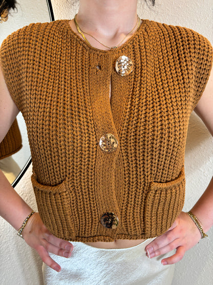 Crochet Chunky Knit Vest