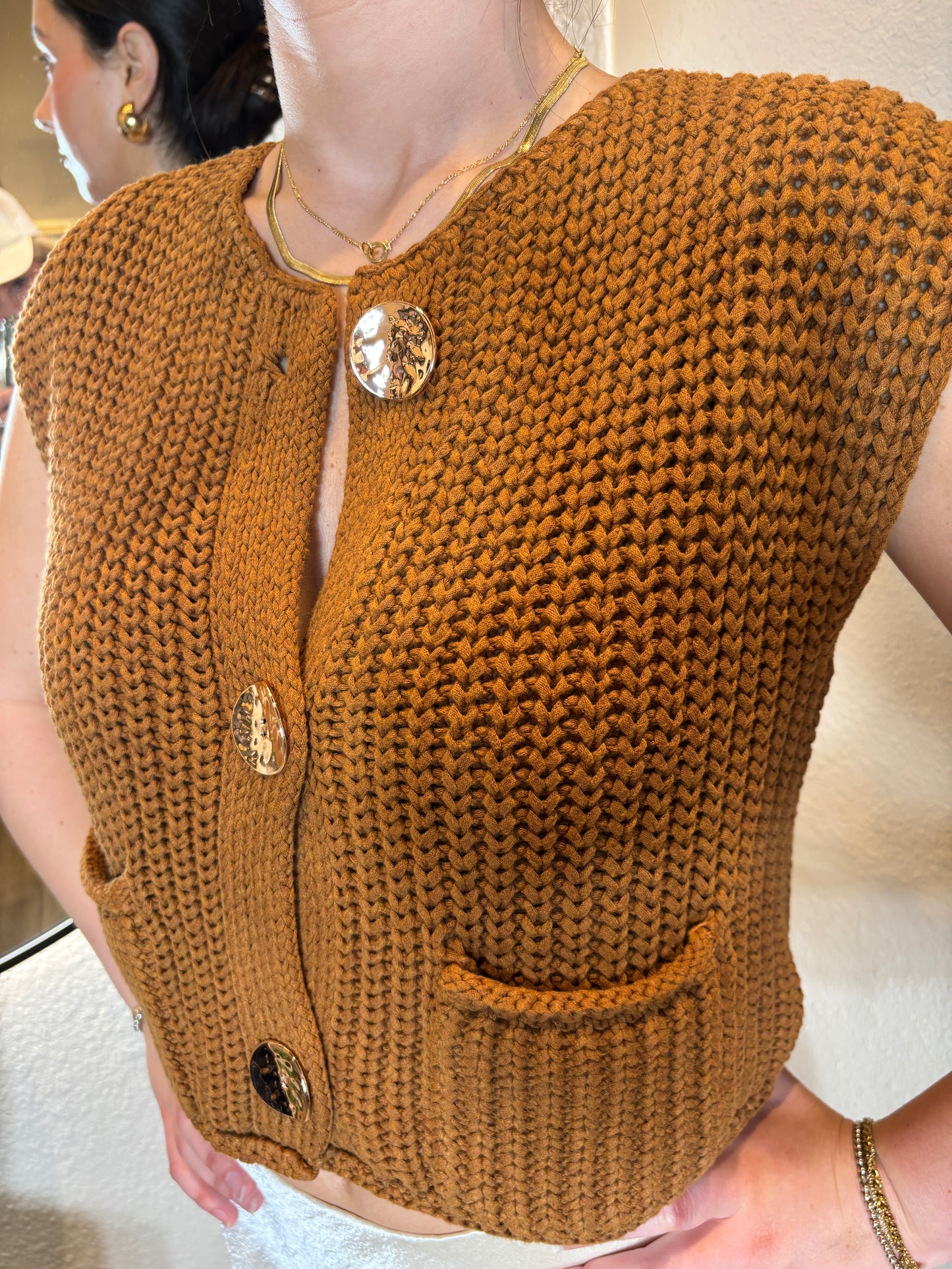 Crochet Chunky Knit Vest