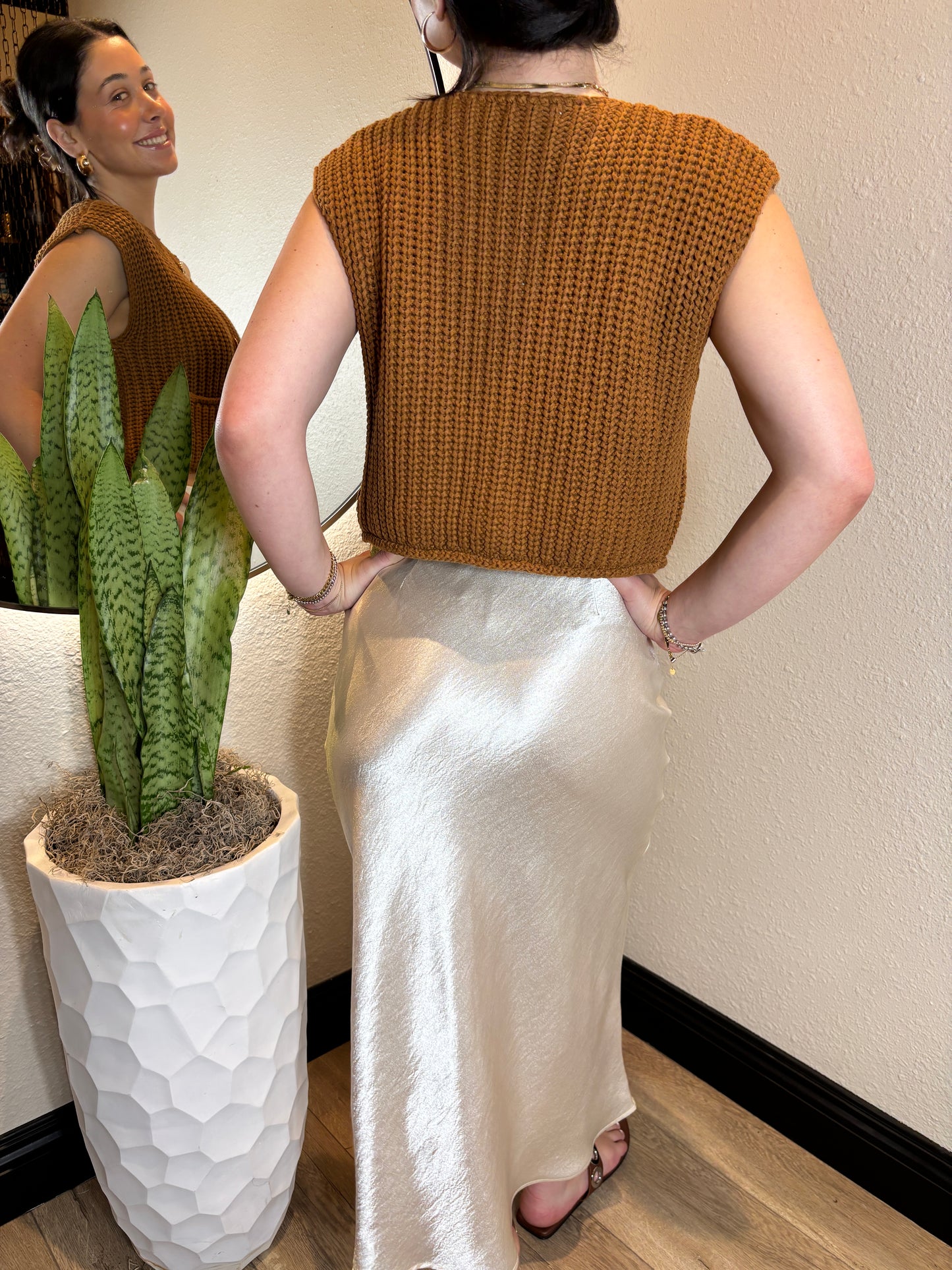 Shimmery Long Skirt