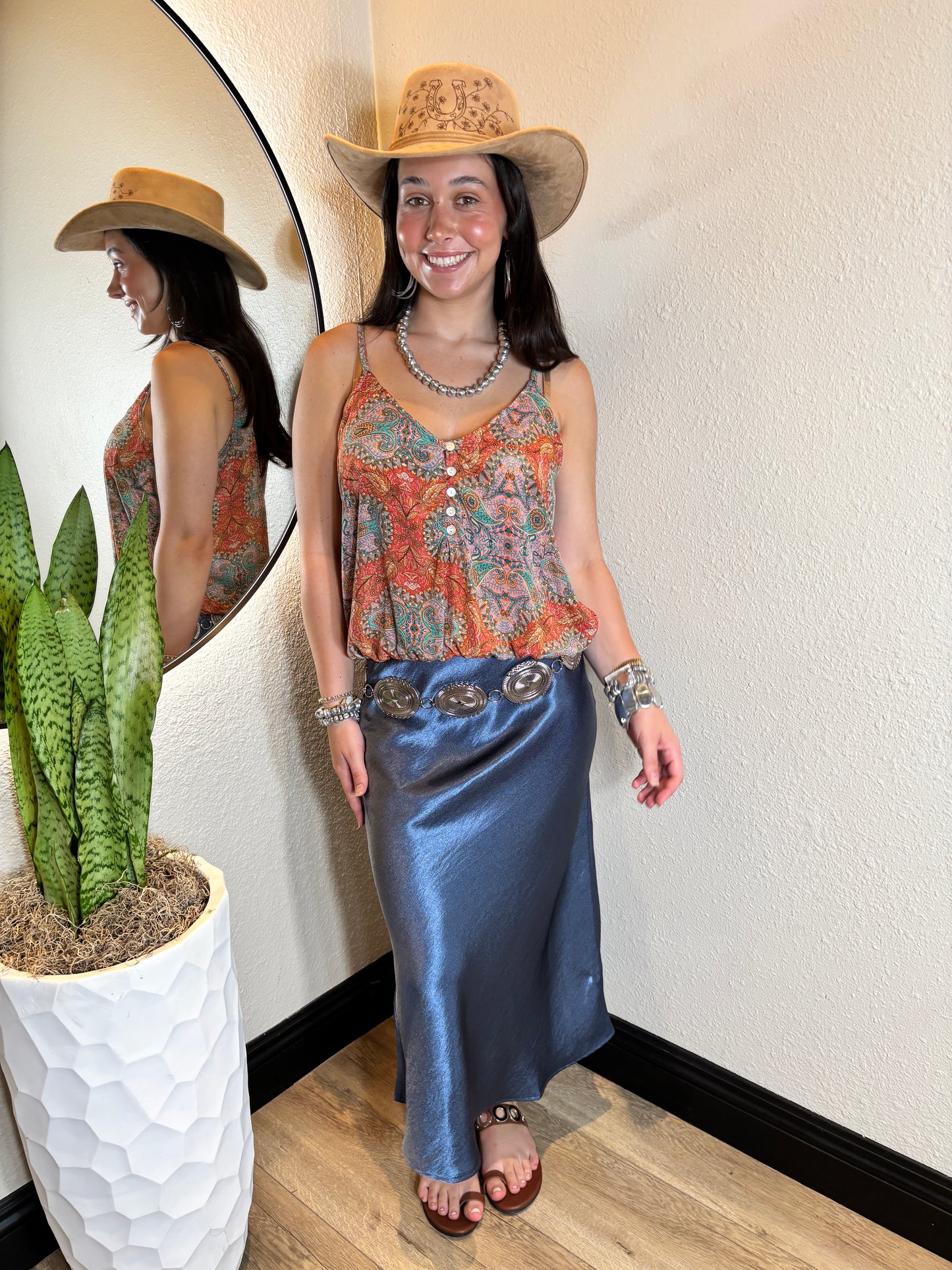 Shimmery Long Skirt