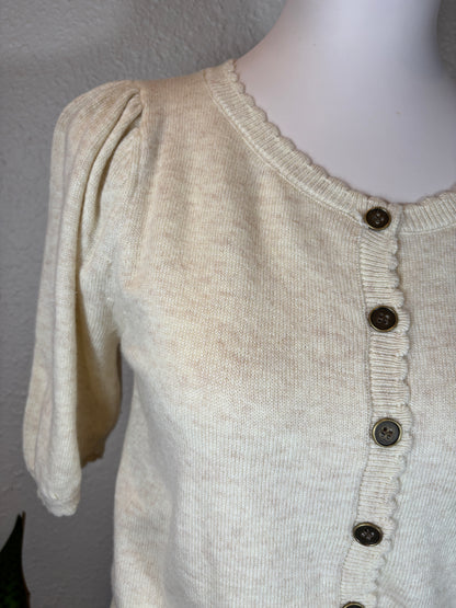 Puff Short Sleeve Cardigan