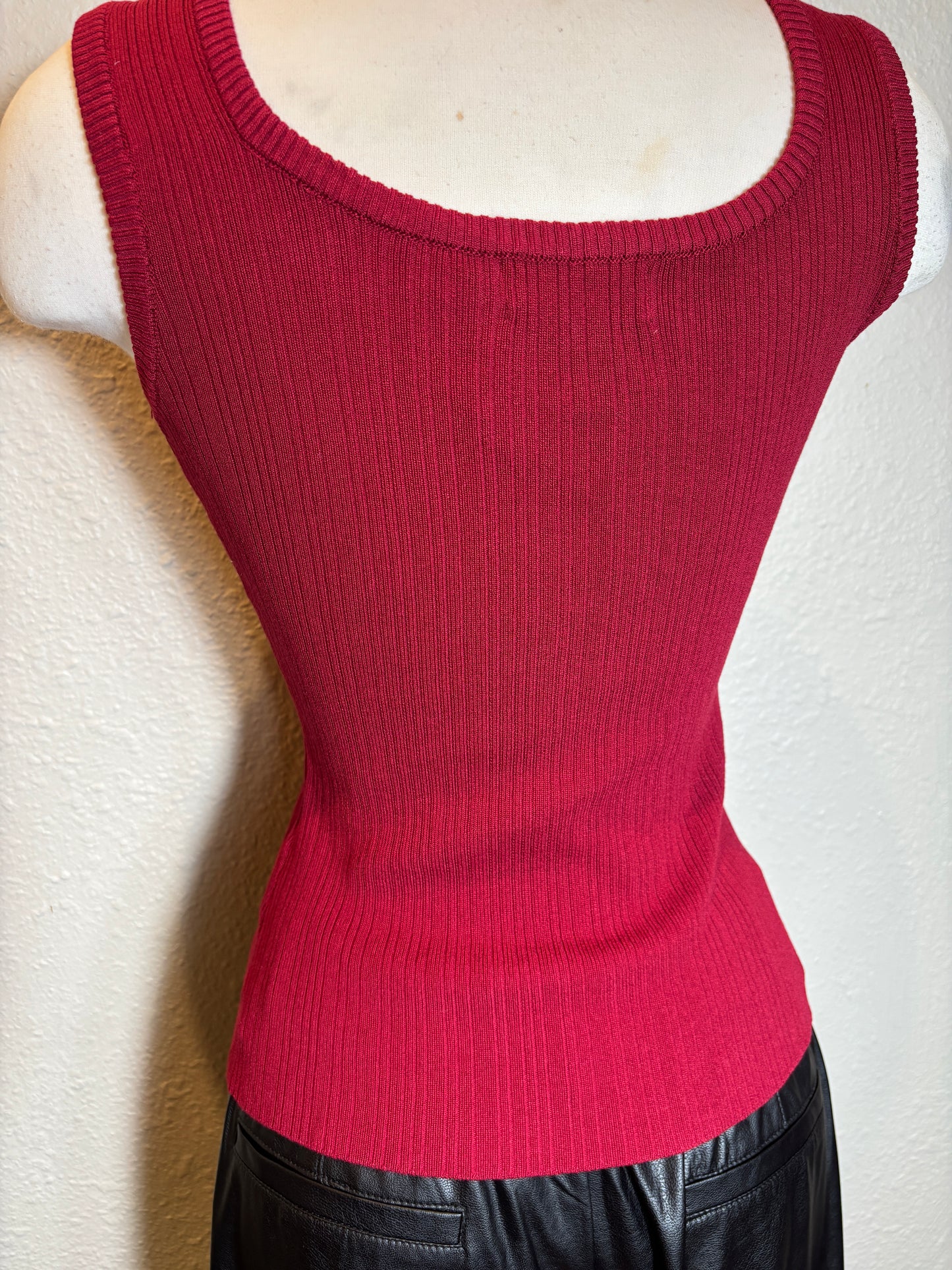 Sequined Sleeveless Knit Top