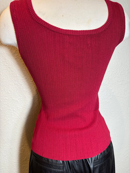 Sequined Sleeveless Knit Top