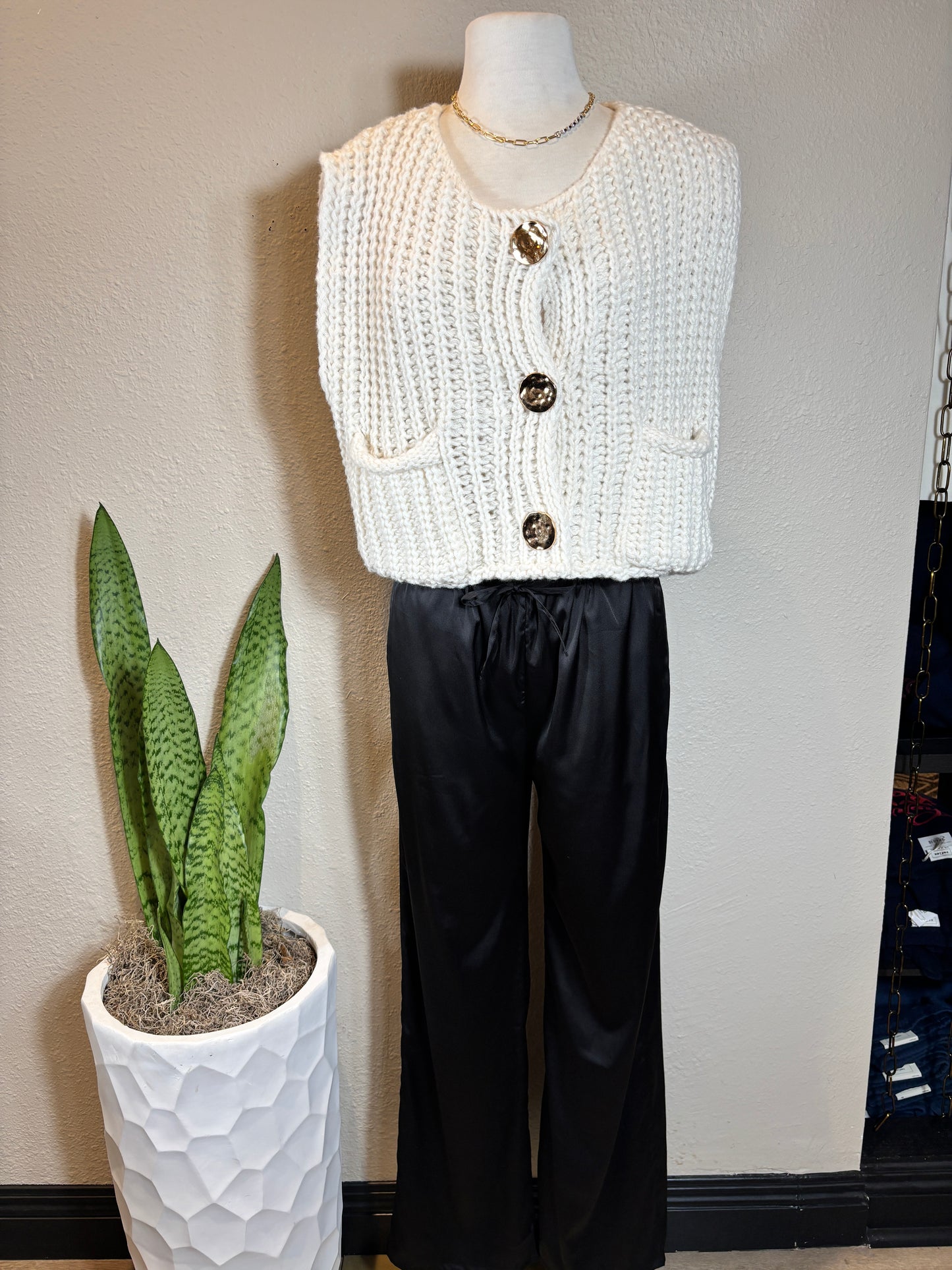 Crochet Chunky Knit Vest