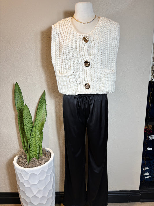 Crochet Chunky Knit Vest