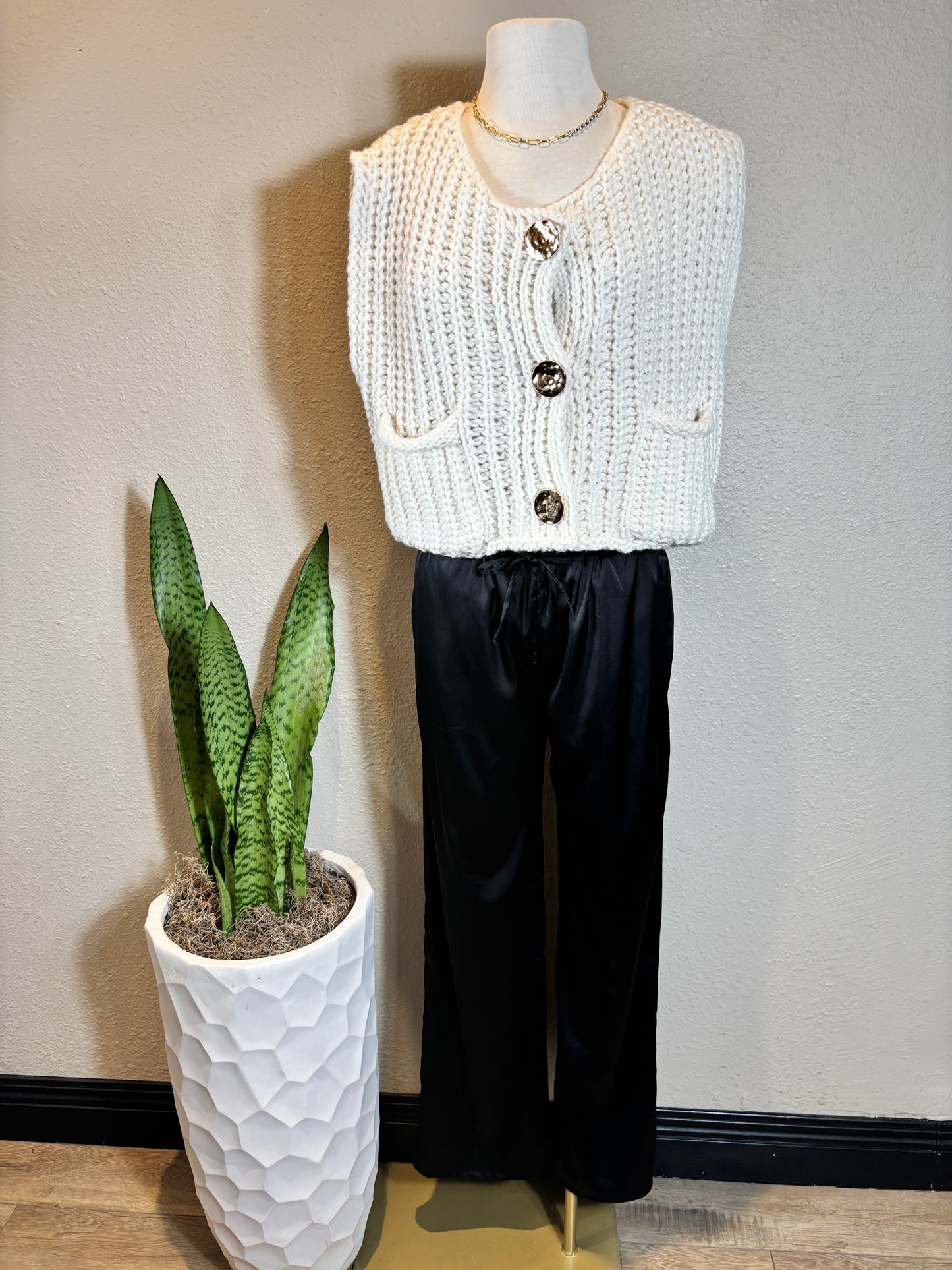 Crochet Chunky Knit Vest