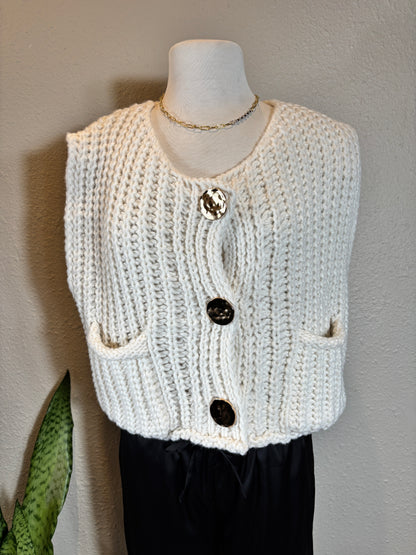 Crochet Chunky Knit Vest