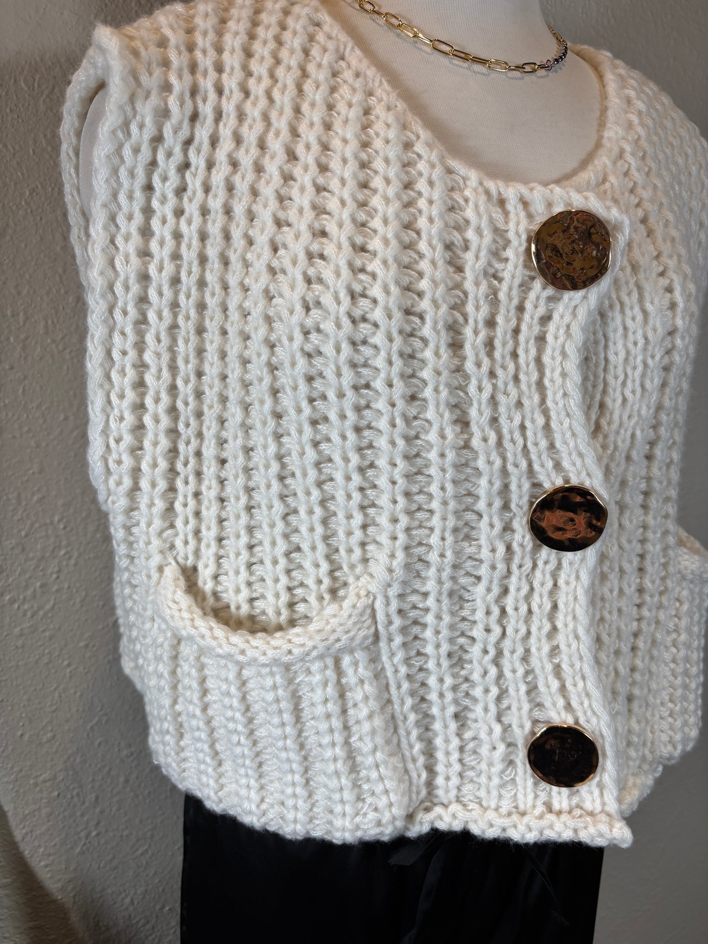 Crochet Chunky Knit Vest