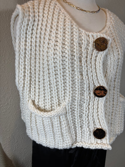 Crochet Chunky Knit Vest